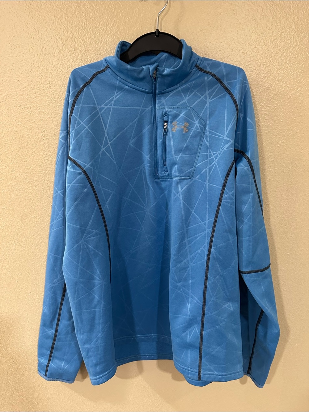 Under Armour Light Blue Quarter-Zip Performance Jacket